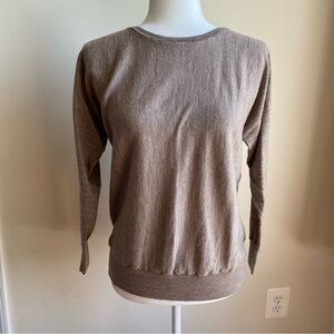 Cynthia Rowley 100% Extra Fine Merino Wool Lighweight Sweater Button Back